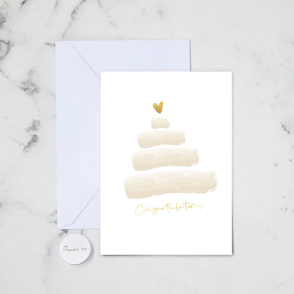 Greeting Card - Wedding Cake Congratulations #104