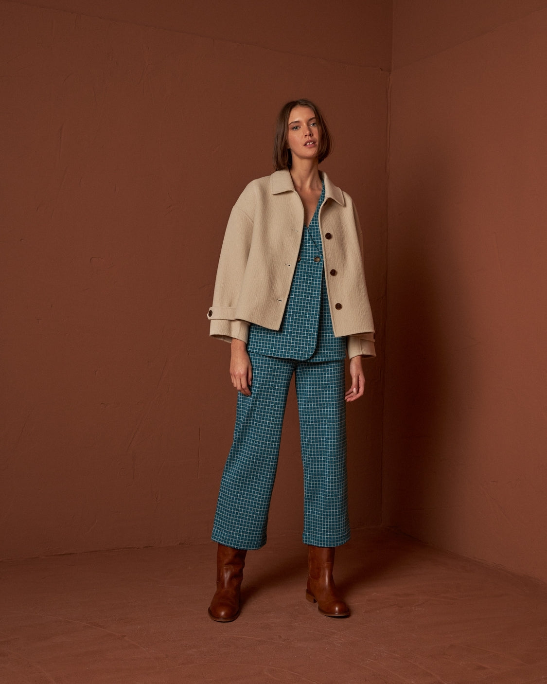 Wool Short Classic Coat