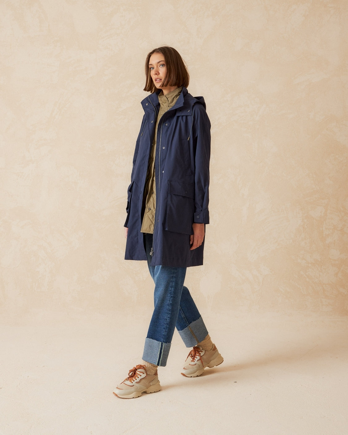 Trench Coat with Vest