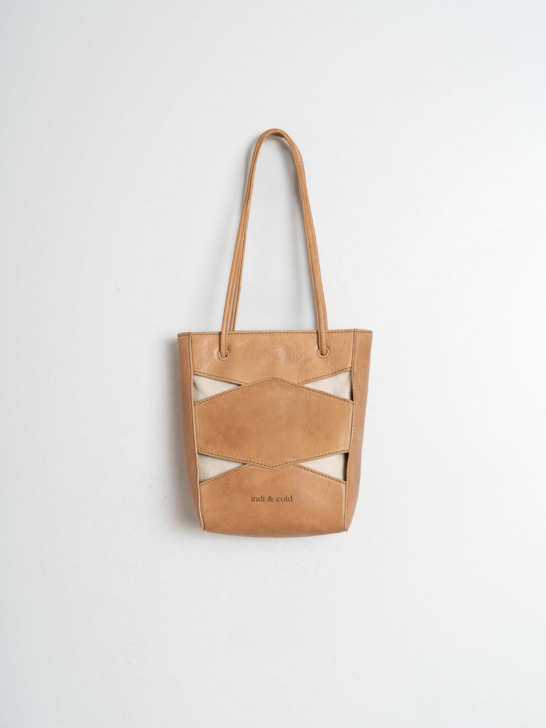Leather Bag with Cut Outs