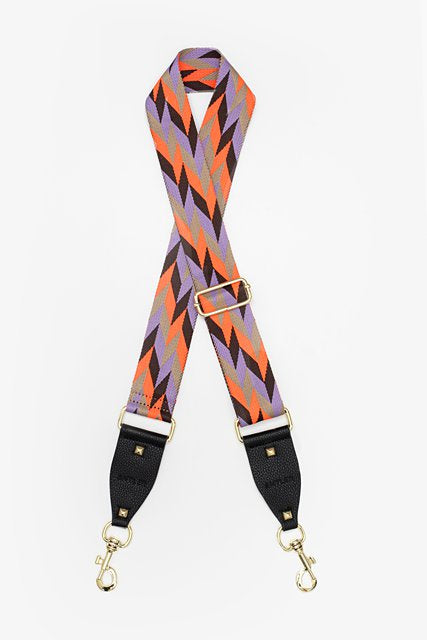 Bag Strap | OJ & Lilac Chevron