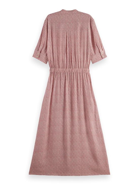 Midi Dress with Button Closure