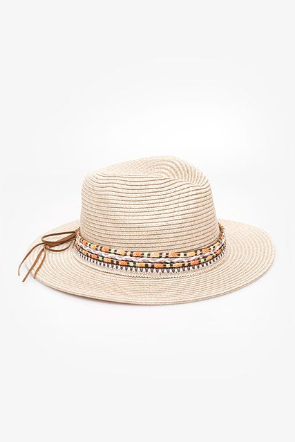 Colour Band Fedora | Sand