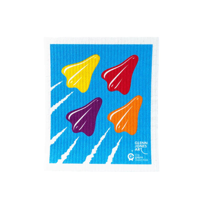Spruce Swedish Dishcloth - Jet Planes