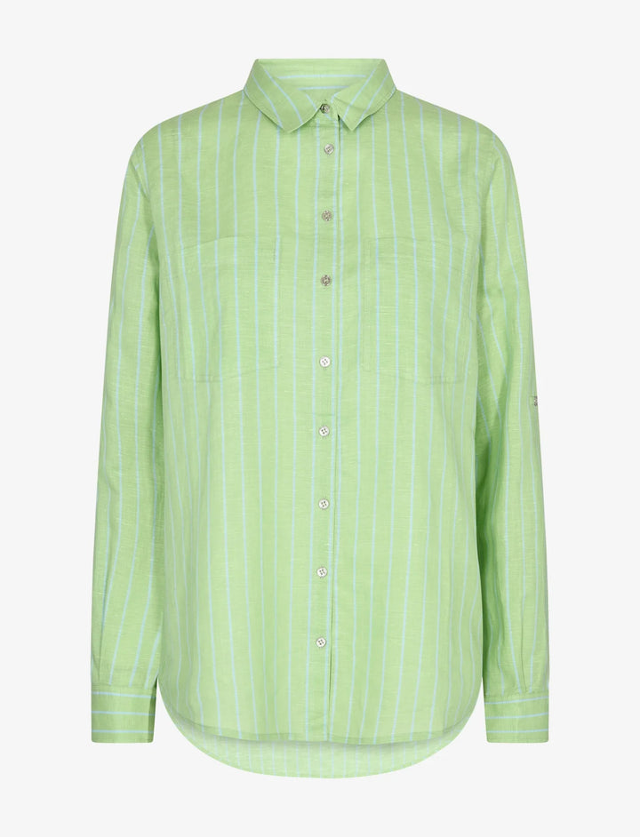 Kaia Stripe Linen Shirt