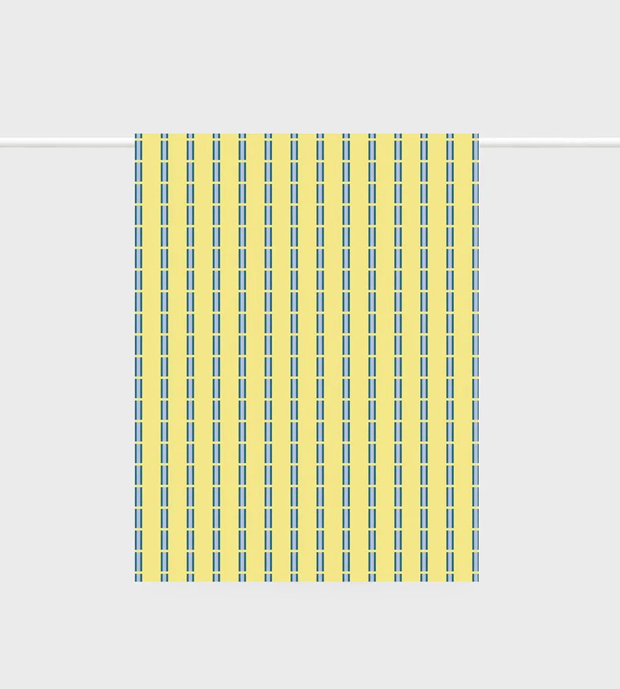 Lettuce Tea Towel | Ribbon Stripe