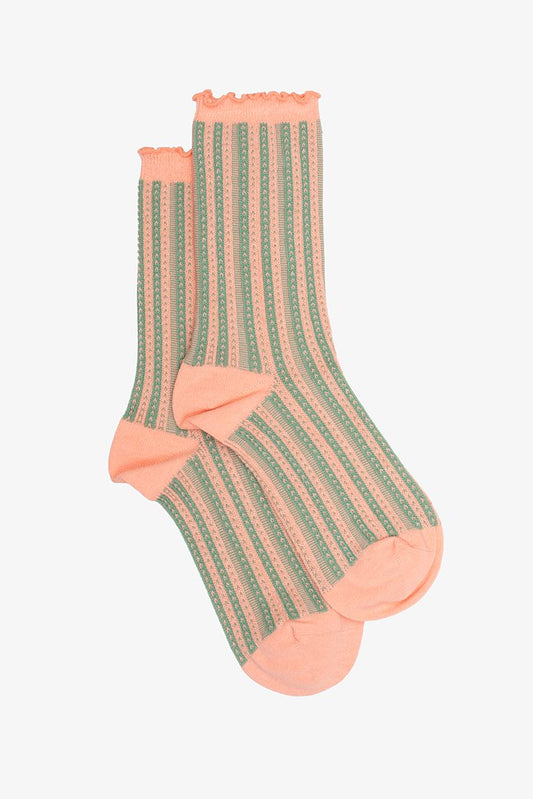 Apricot and Sage Sock