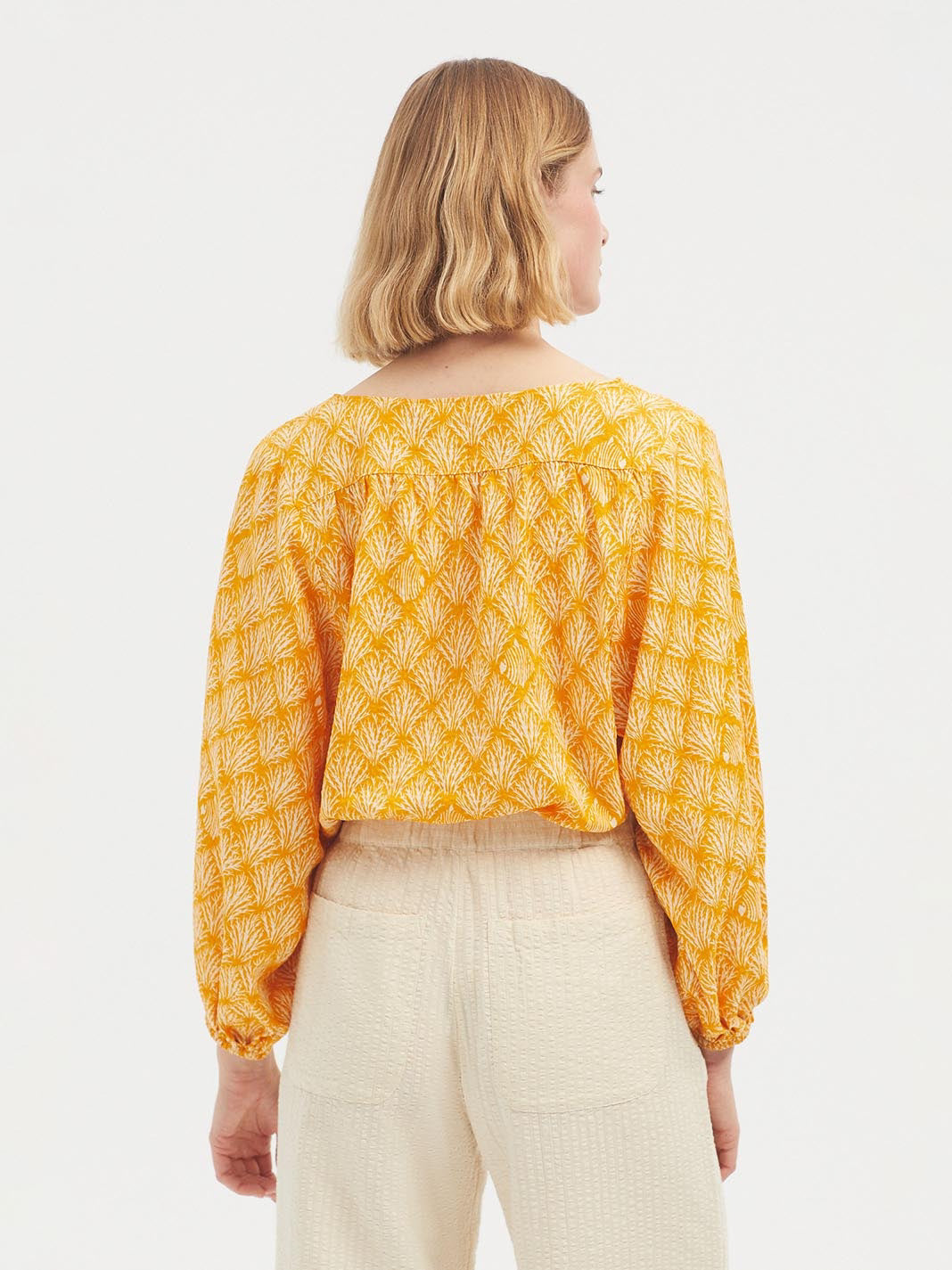 Seagrass Print Top