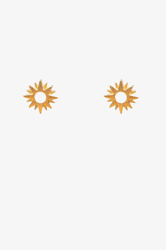 Sun Dial Earring | Gold