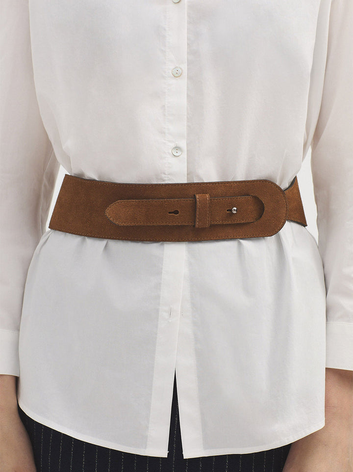 Wide Suede Belt