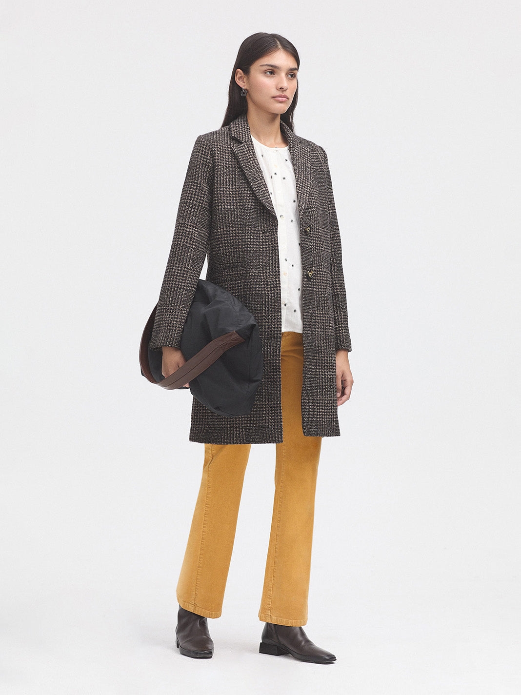 Herringbone Tailored Coat