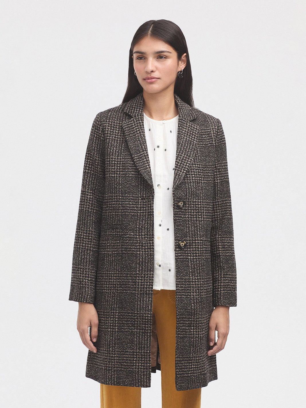 Herringbone Tailored Coat