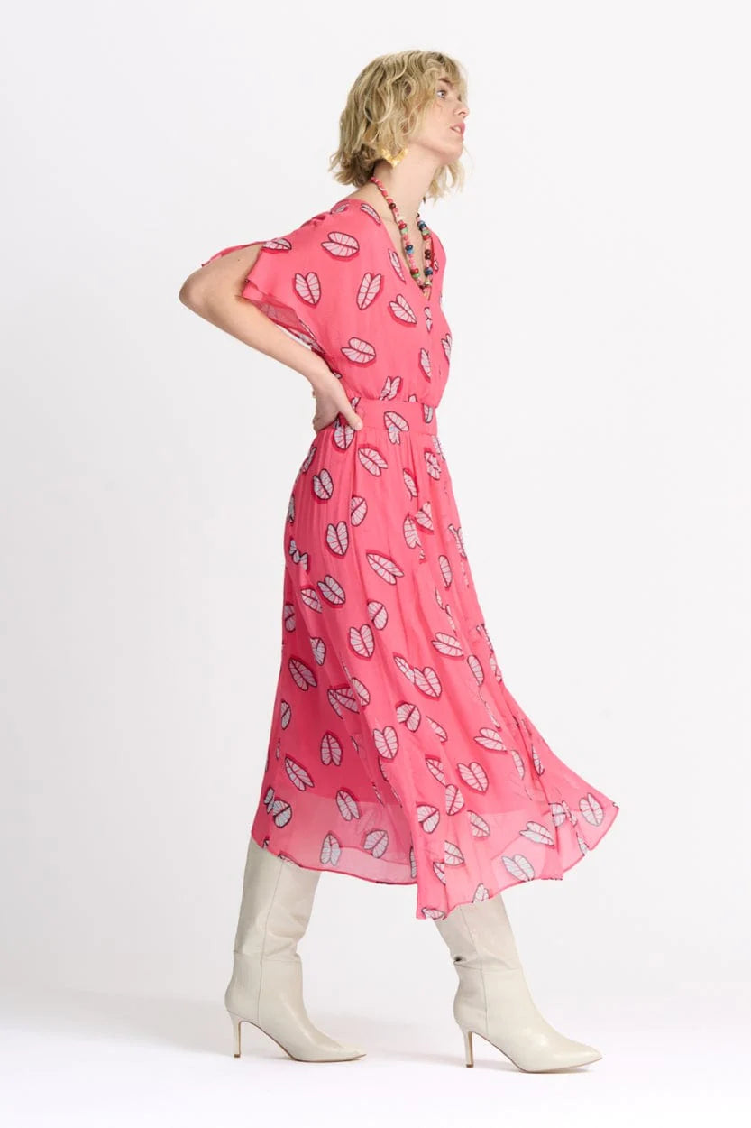 Georgie Leaf It Pink Dress