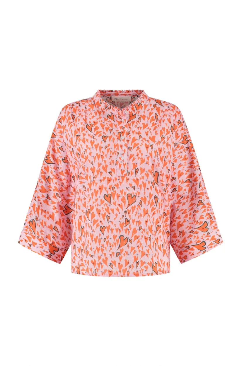 Lou Heart To Heart Pink Blouse