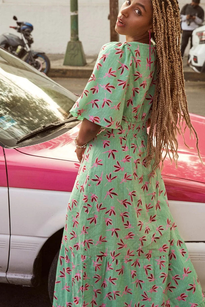 Charley Fly Away Green Dress
