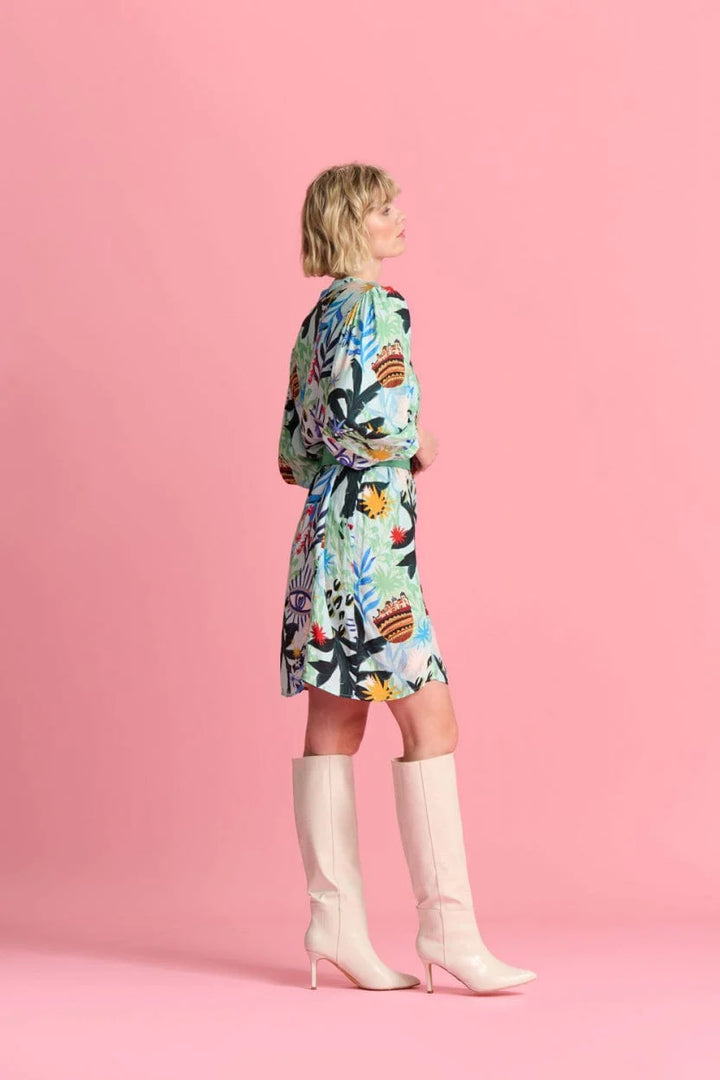 Botanical Blue Dress