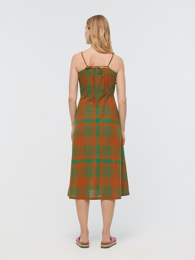 Cotton Plaid Dress