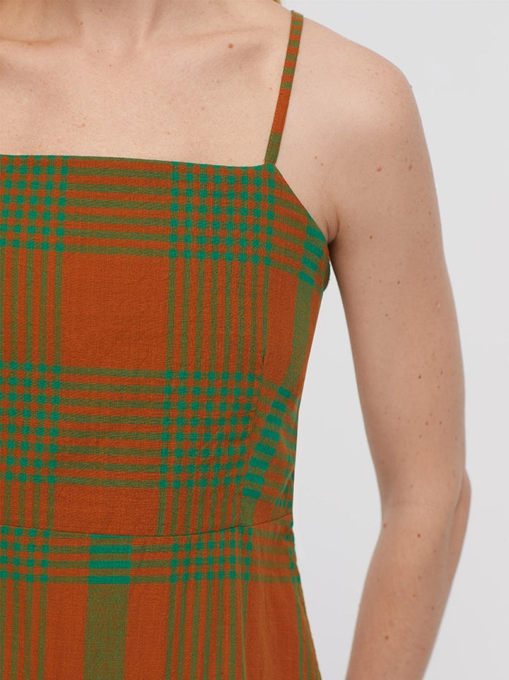 Cotton Plaid Dress