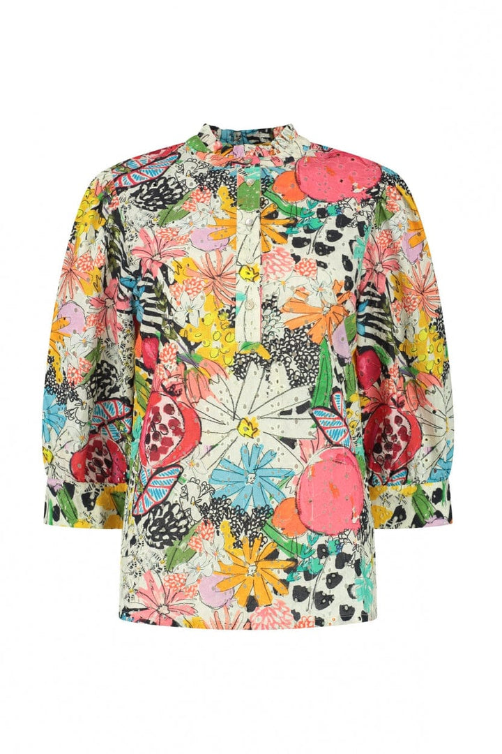 Mia Tropical Bouquet Blouse
