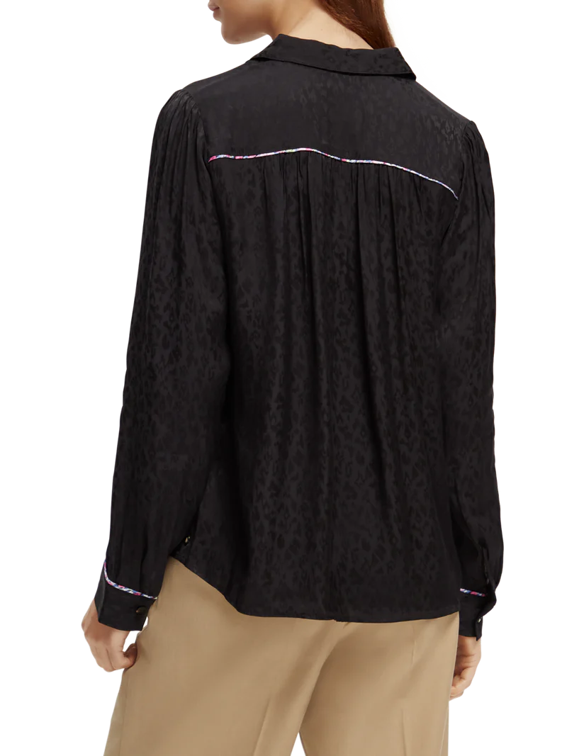 Slim Fit Piped Shirt