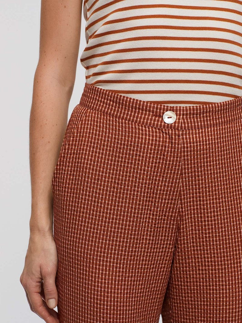 Checked Pants