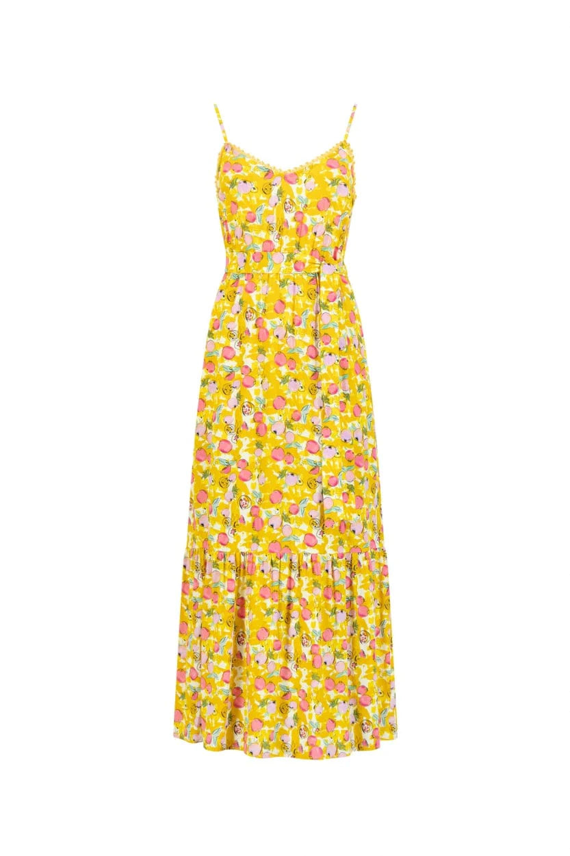 Tess Pomegranate Yellow Dress