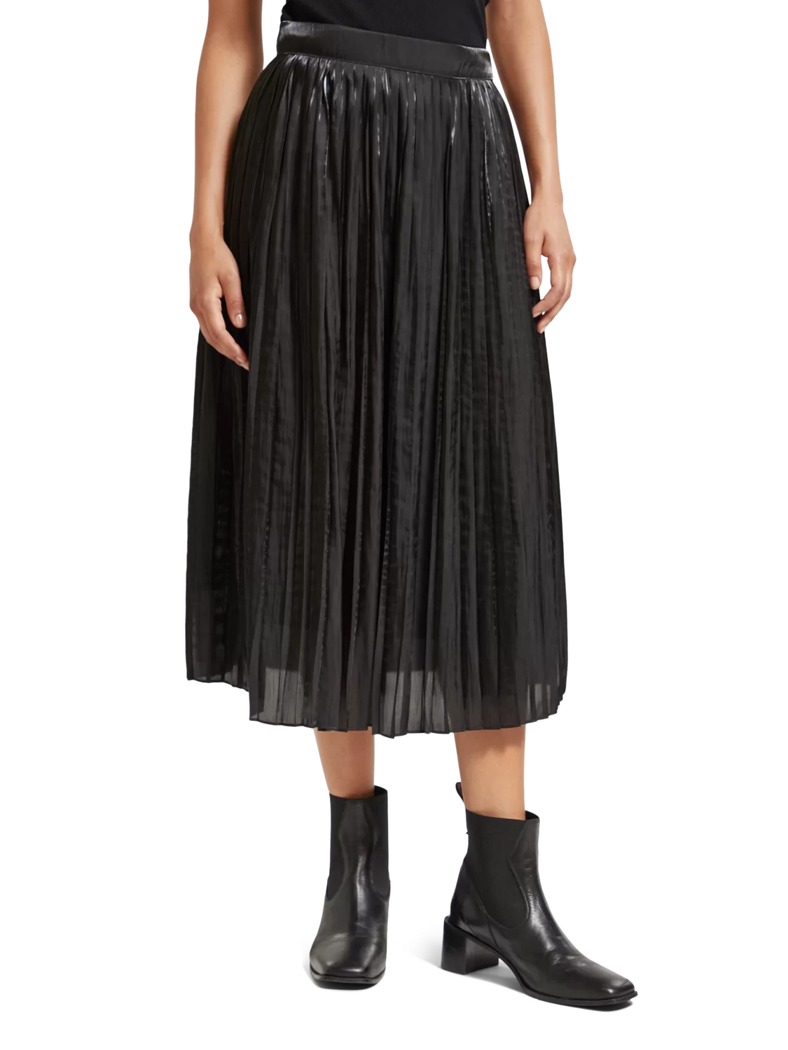 Pleated Maxi Skirt