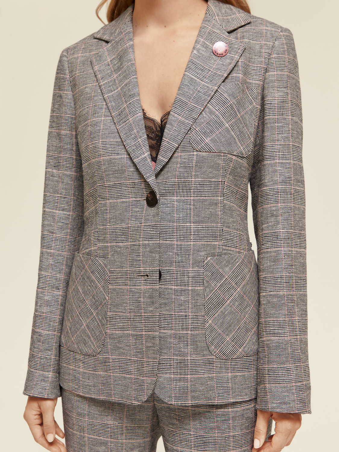 Prince of Wales Check Blazer