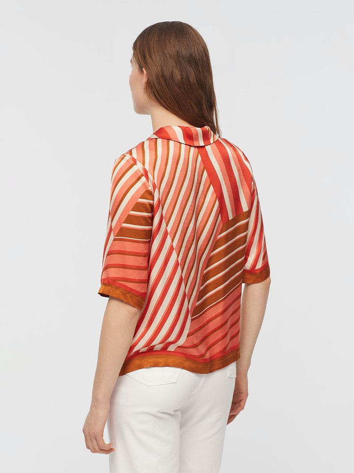Striped Satin Shirt