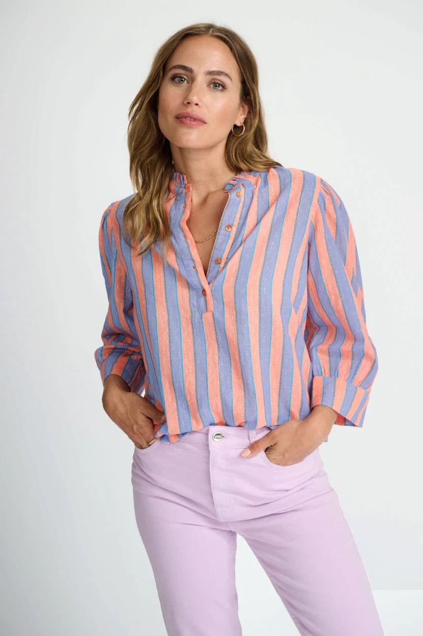 Mia Lilac Peach Blouse