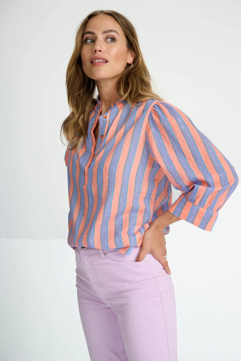 Mia Lilac Peach Blouse