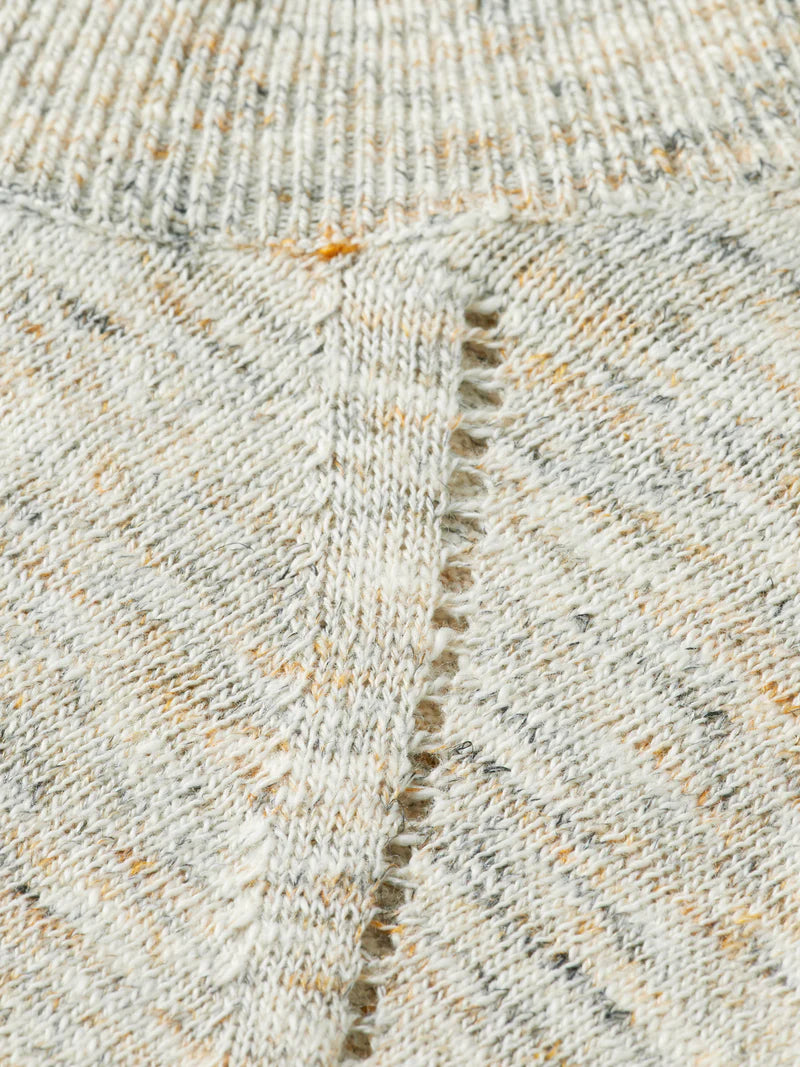 Pointelle Detail Crewneck Sweater
