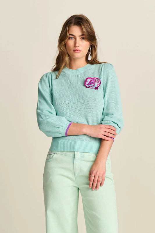 Aqua Blue Pullover