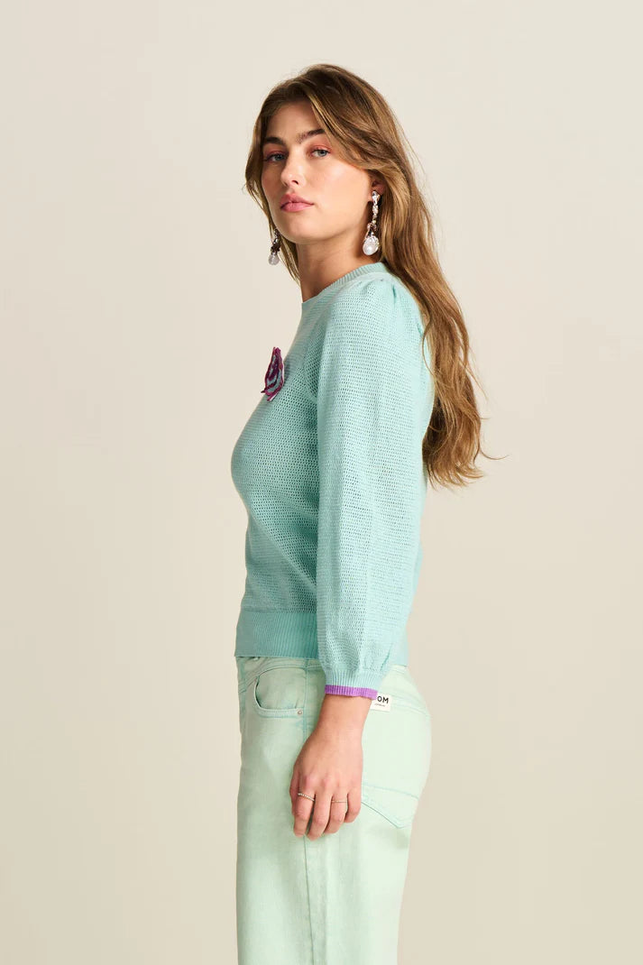 Aqua Blue Pullover