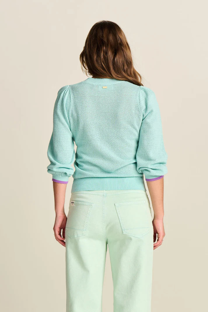 Aqua Blue Pullover