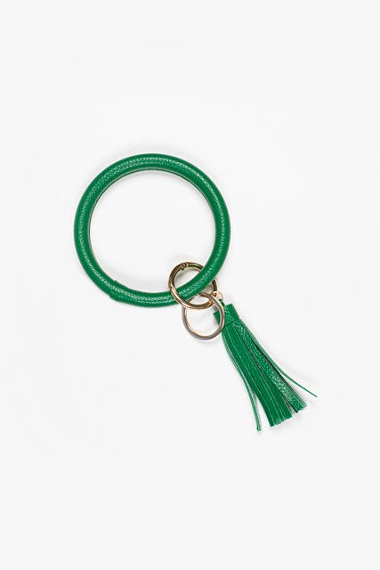 Wristlet Keychain & Tassel | Green