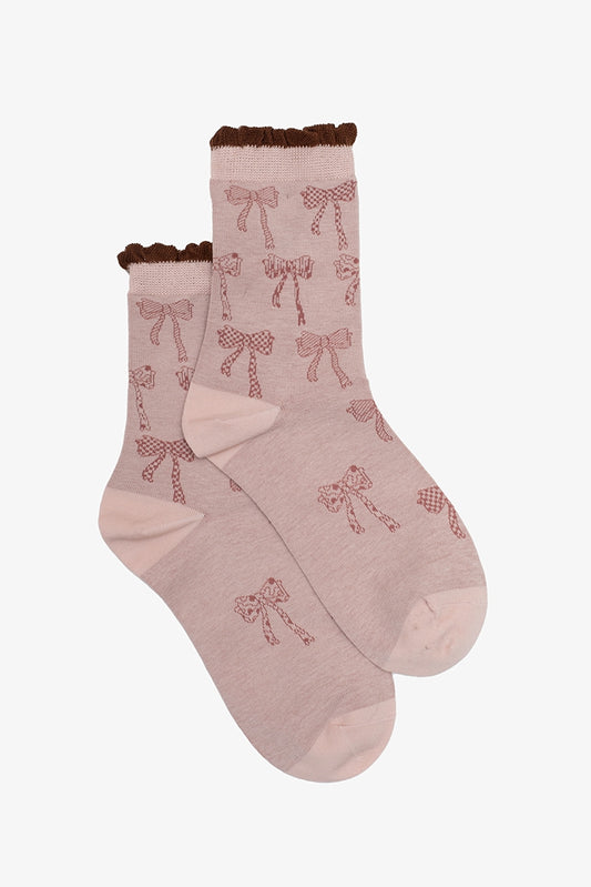 Bows Sock | Blush