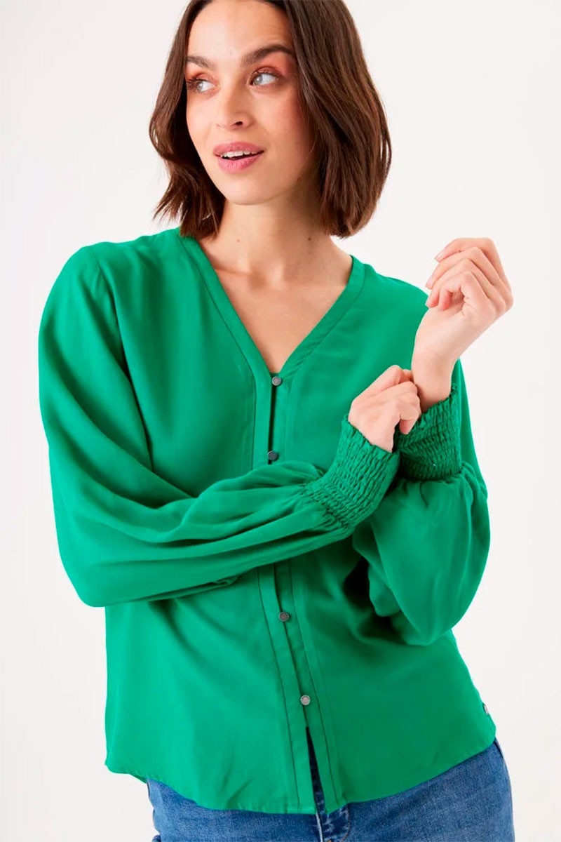 Puffed Sleeve Blouse