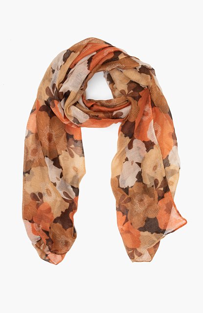 Bronze Blooms Scarf