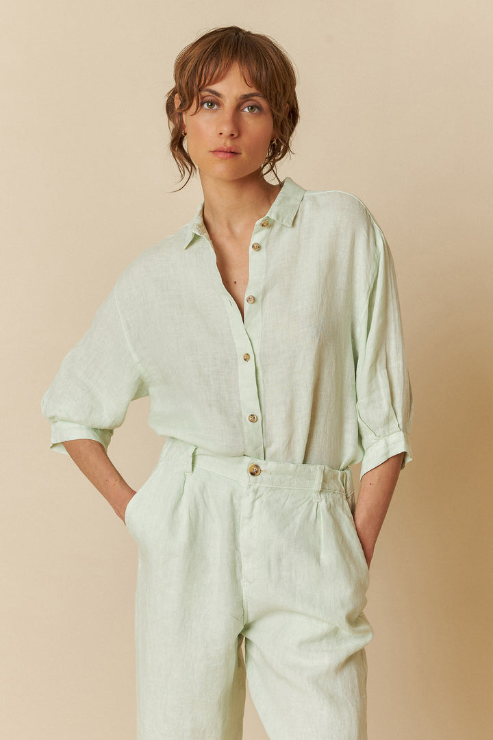 Linen Box Cut Shirt