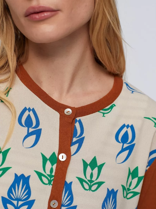Geometric Floral Jacket