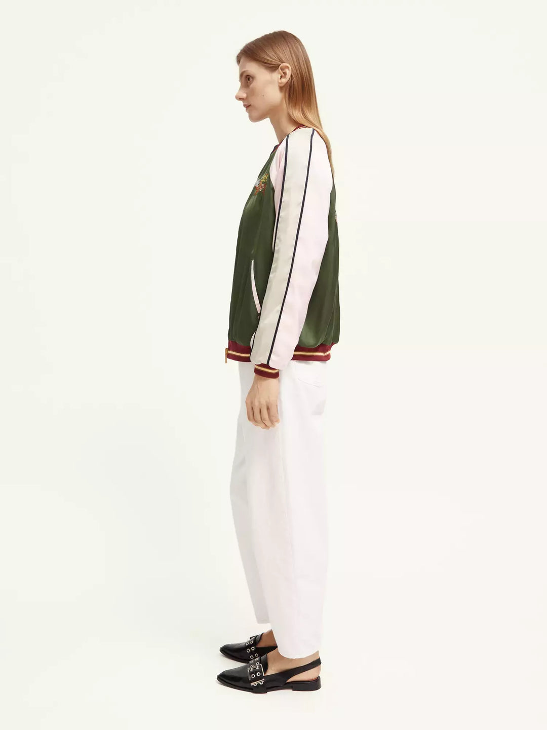 Reversible Embroidered Bomber Jacket Decode Queenstown