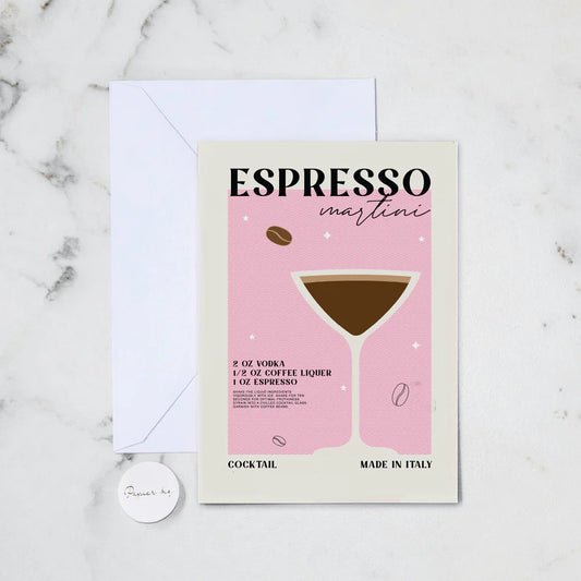Greeting Card Espresso Martini