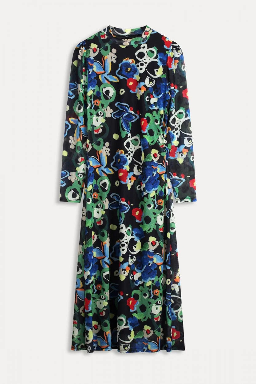 Flower Glory Multi Slim Dress