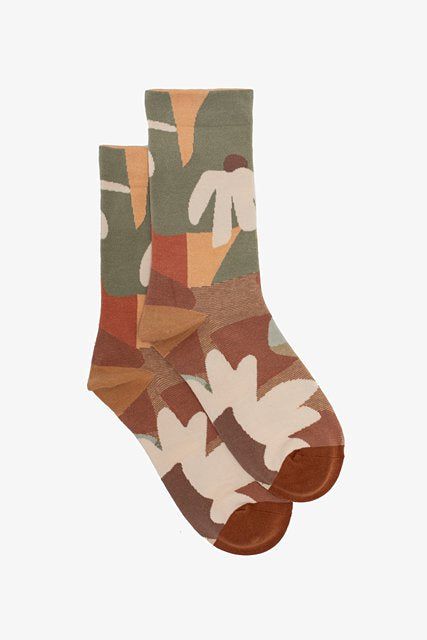 Organic Floral Sock
