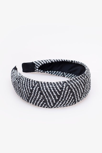 Black & Silver Headband
