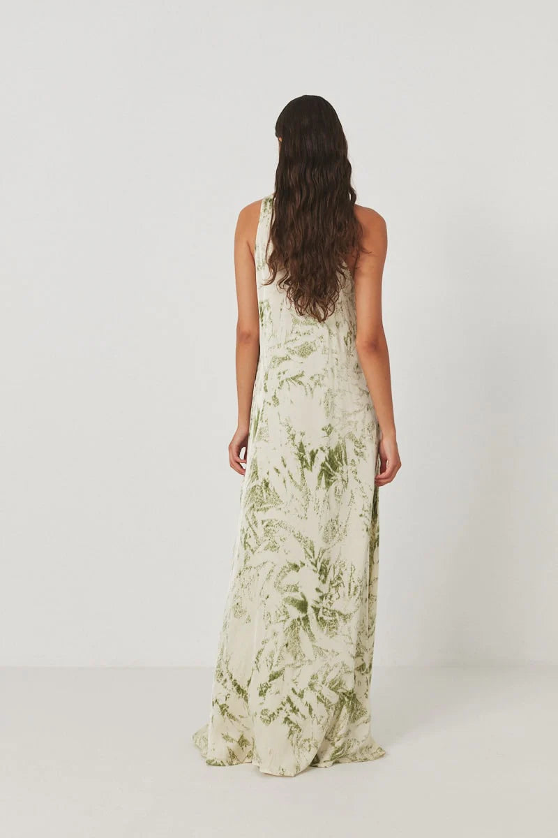 Ian Fracture Long Dress