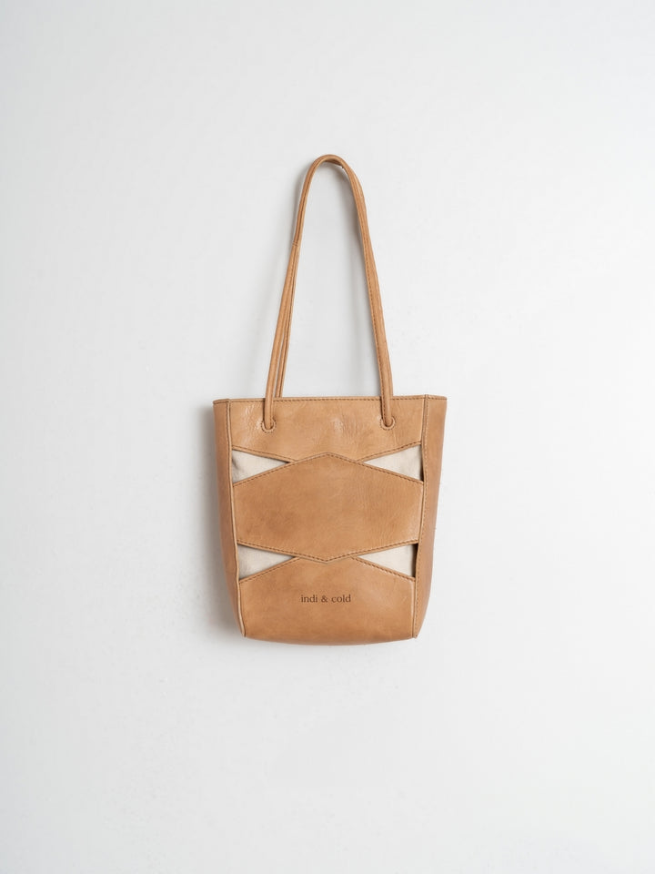 Leather Bag with Cut Outs
