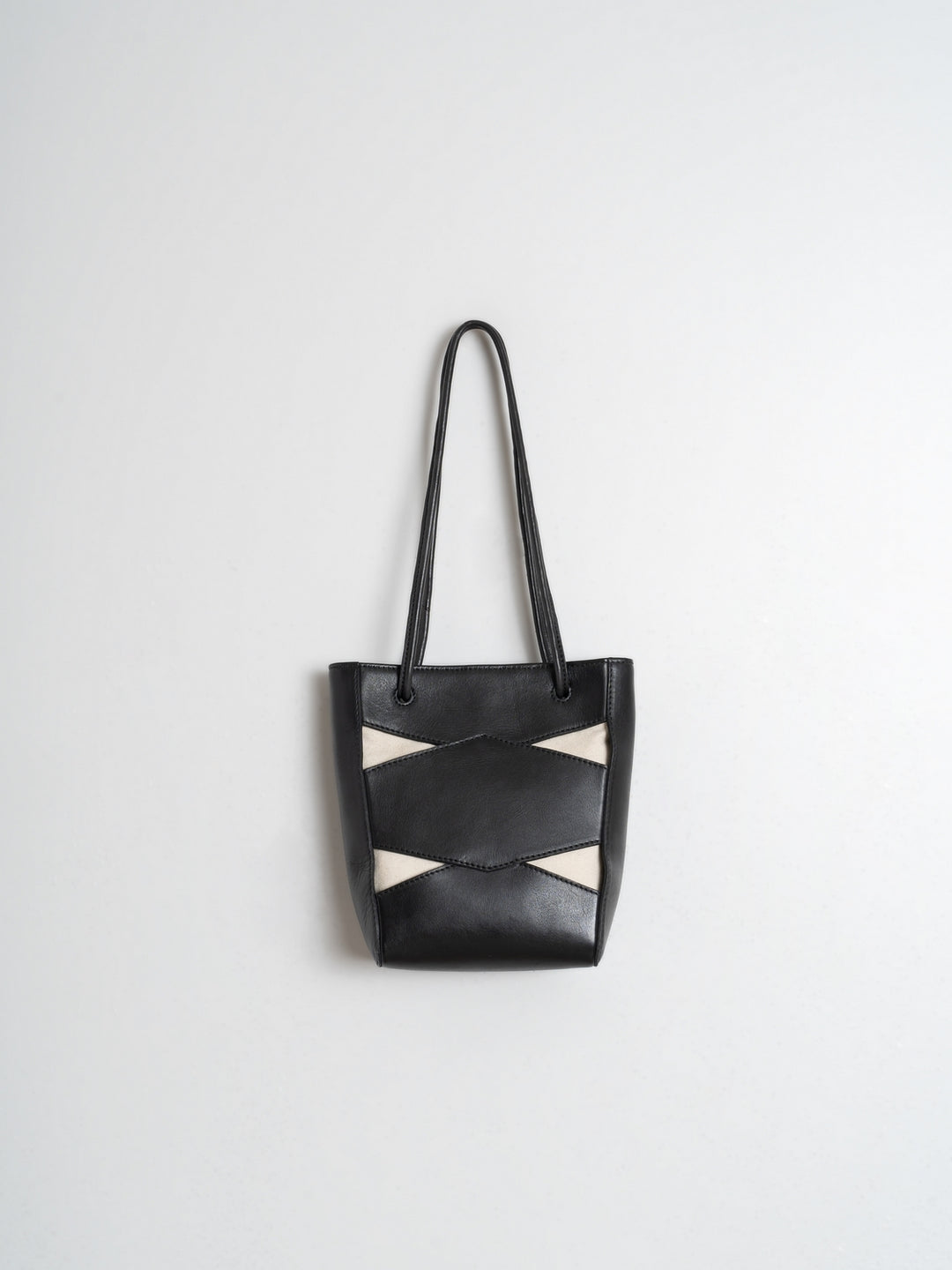 Leather Bag with Cut Outs