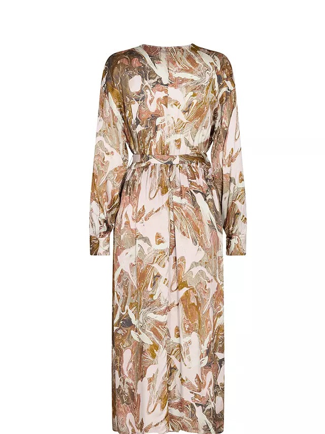 Markella Marble Wrap Dress